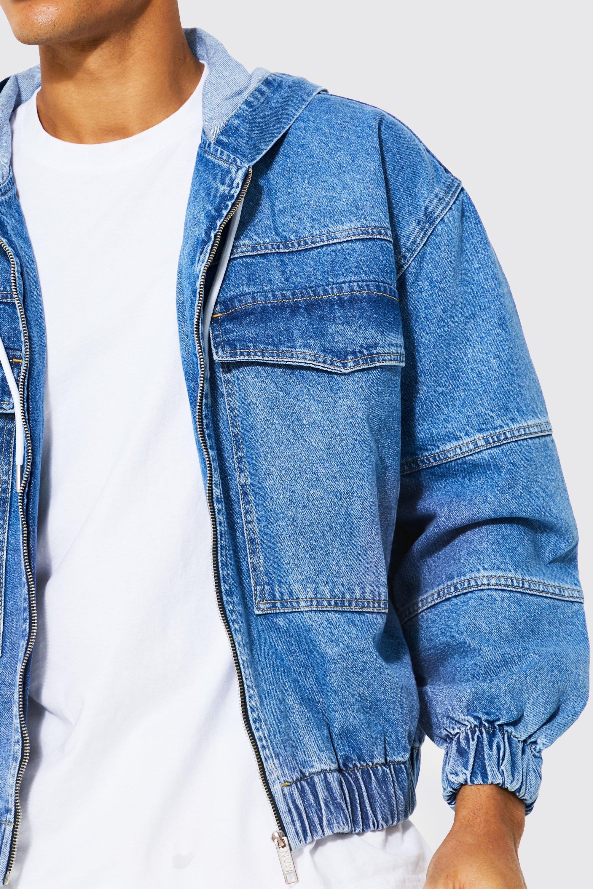 Boohoo denim utility sales jacket